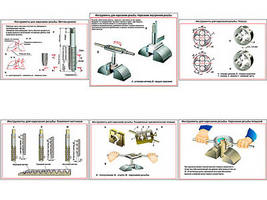 Плакаты ПРОФТЕХ "Инструменты для нарезания резьбы" (6 пл, винил, 70х100)