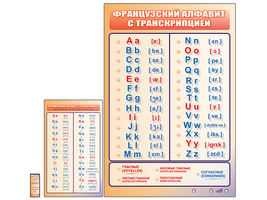 Интерактивный стенд "Французский алфавит с транскрипцией" адаптивный, с сенсорным пультом управления