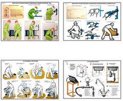 Плакаты ПРОФТЕХ "Изготовление и монтаж санитарно-технических устройств" (20 пл, винил, 70х100)