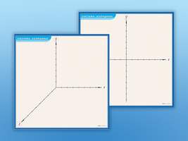 Планшет (демонстрационный) маркерный (двухсторонний) Координатная плоскость 960х960
