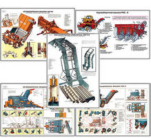 Плакаты ПРОФТЕХ "Машины для уборки сахарной свеклы" (11 пл, винил, 70х100)