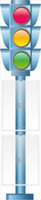 Светофор, резной стенд, 0,25x1,2 м, 2 кармана А4