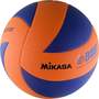 Мяч в/б Mikasa MVA380K-OBL, р 5, синт.кожа (ПВХ), 8 пан, клееный, оранжевый