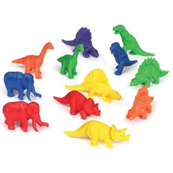 LER0710 Развивающая игрушка "Фигурки Динозавры"  (108 элементов)