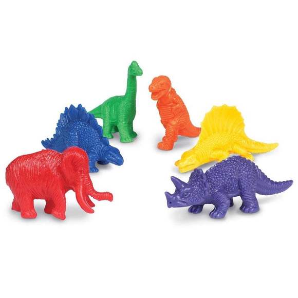 LER0710 Развивающая игрушка "Фигурки Динозавры"  (108 элементов)