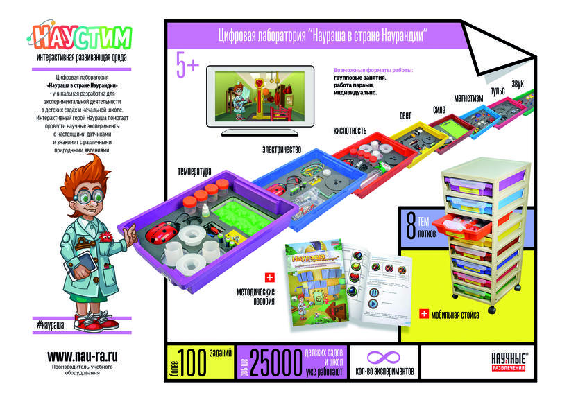 Мультиязычная версия лаборатории "Наураша в стране Наурандии" (полная комплектация)