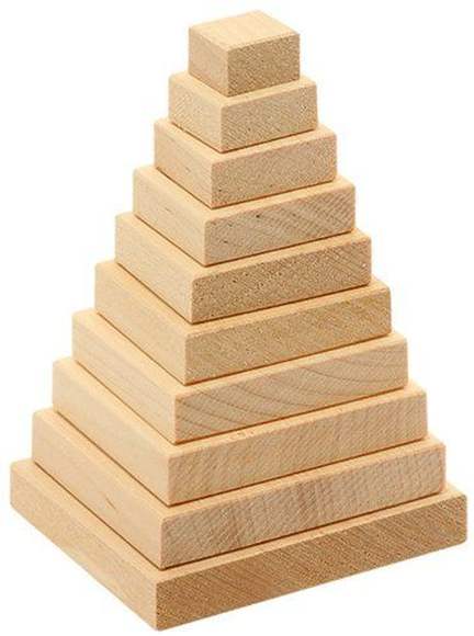 Деревянная числовая пирамида