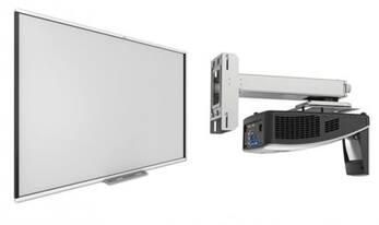 Комплект: интерактивная доска SMART SBM777V с проектором EXD101W и креплением DSM-14Kw