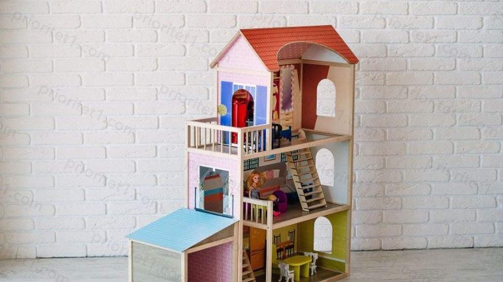 Кукольный домик «Чудесный» с гаражом