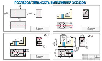Комплект электронных плакатов «Черчение», 52 модуля
