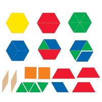 LER9863 Развивающая игрушка "Блоки геометрические магнитные" (демонстрационный материал, 47 элементо