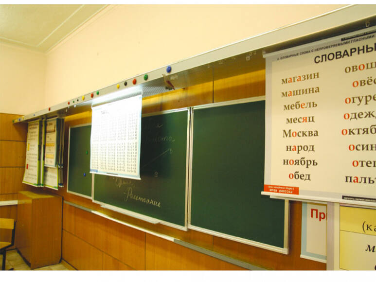 Система хранения таблиц и плакатов (длина 2 м, до 20 плакатов)