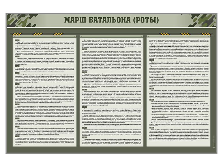 Комплект стендов "Марш батальона (роты)"