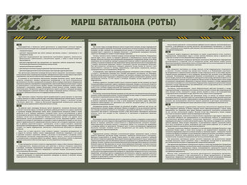 Комплект стендов "Марш батальона (роты)"