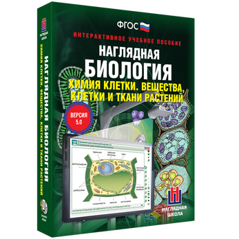 Наглядная биология. Химия клетки. Вещества, клетки и ткани растений, 9, 10 кл.