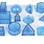 Набор прозрачных геометрических тел разборный (12 предметов) малый