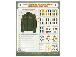 Интерактивный электрифицированный стенд "Знаки различия военнослужащих Российской Федерации"