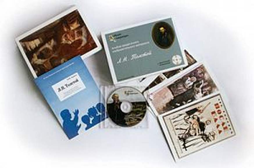 Альбом раздаточ. изобраз. Материала Л.Н. Толстой (СD-диск+80 карточек)