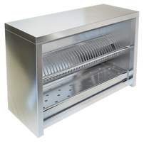 Полка-шкаф настенная для сушки посуды открытая ПН-021/900, 910*360*600, без дверей, на 35 тар. и 50 