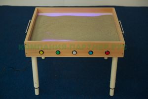 Световой стол из фанеры для рисования песком (песок в комплект не входит), W70 L63 H63