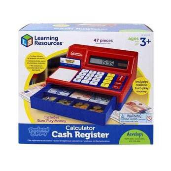 LSP2629-EUR Игрушечный кассовый аппарат  (с евро, 47 элементов)
