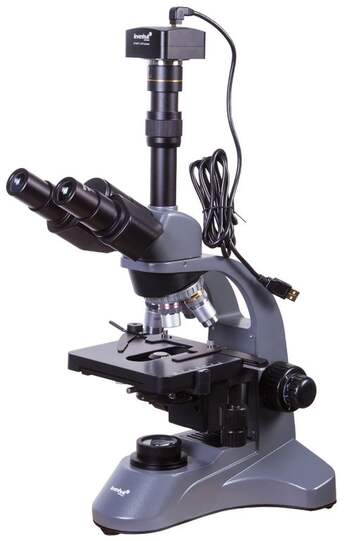 Микроскоп цифровой Levenhuk D740T, 5,1 Мпикс, тринокулярный, 40–2000 крат.