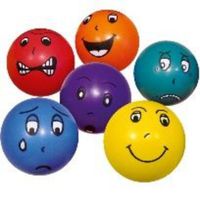 Набор мячиков "Эмоции" (в комплекте 6 шт.), диаметр: 20 см, Вес: 100 г, Материал: ПВХ.