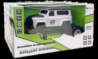 Автомобиль РУ НОРДПЛАСТ арт.9/0017, ВНЕДОРОЖНИК,  1:14, белый