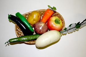 Муляжи "Корзина с овощами"