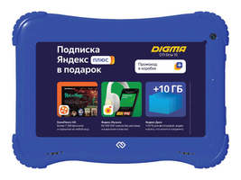 Детский планшет DIGMA Optima Kids 7,  1GB, 16GB, Android 8.1 голубой [ts7203rw1]