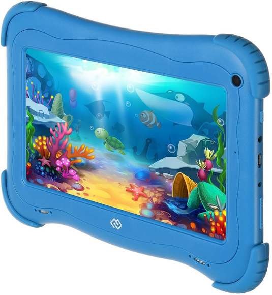 Детский планшет DIGMA Optima Kids 7,  1GB, 16GB, Android 8.1 голубой [ts7203rw1]
