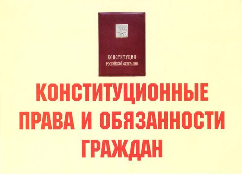 Конституционные права и обязанности граждан – 11 плакатов. Формат А-3.