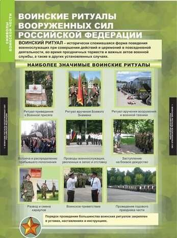 Таблицы Символы воинской чести 5 шт