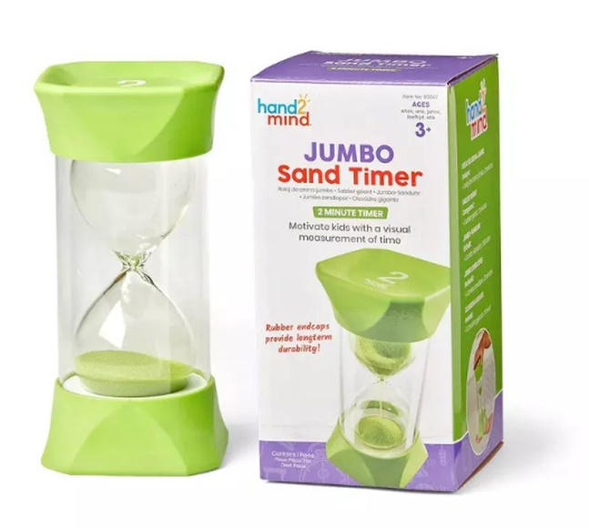 93067 Развивающая игрушка "Песочные часы. 2 минуты" (Гигантский таймер, зеленый)