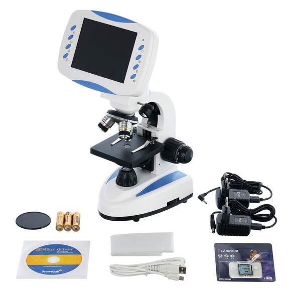 Микроскоп цифровой Levenhuk D85L LCD, монокулярный