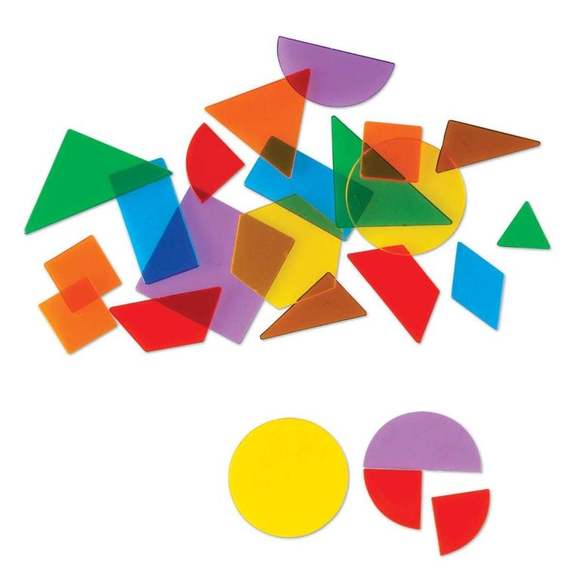 LER1766 Развивающая игрушка "Прозрачные геометрические фигуры" (408 элементов)