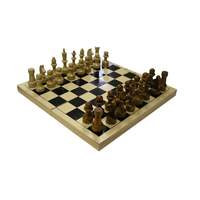 Шахматы обиходные лакированные с доской 290*290 мм