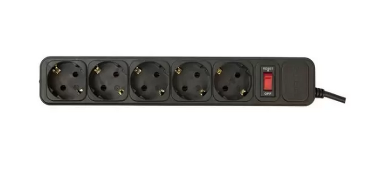 Сетевой фильтр PC PET AP01006-1.8-B, 1.8м, черный