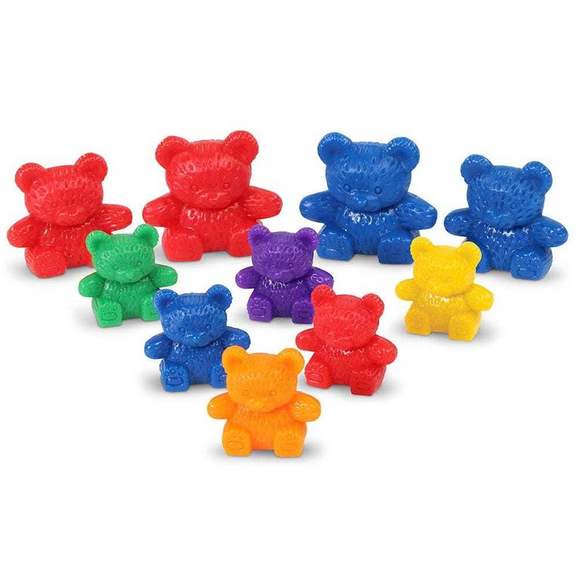 LER0744 Развивающая игрушка "Фигурки Семейка медведей"  (96 элементов)