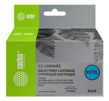 Картридж CACTUS 957XL, черный [cs-l0r40ae]