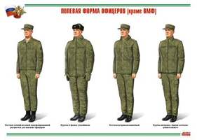 Военная форма одежды (22 плакатов размером 29,5 х 21 см)
