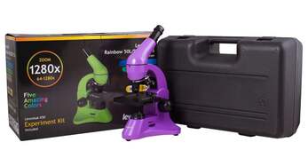 Микроскоп Levenhuk Rainbow 50L PLUS Amethyst\Аметист