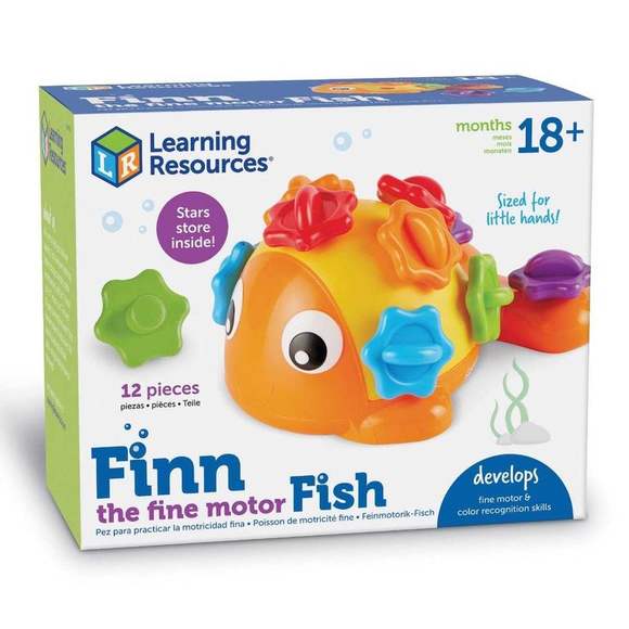 LER9093 Развивающая игрушка "Рыбка Финн"  (12 элементов)