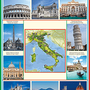 Учебные плакаты/таблицы Грамматика Итальянского языка 9 листов в комплекте 70x100 см, (винил)