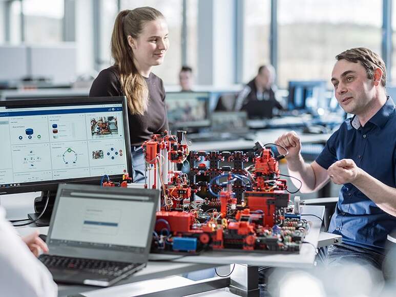 Комплексный макет цифрового производства (Industry 4.0) 9В / Factory Simulation 9V