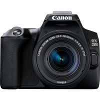 Зеркальный фотоаппарат CANON EOS 250D kit ( EF-S 18-55mm f/1:4-5.6 IS STM),  черный