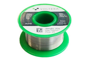 Катушка припоя Voltera (Solder Wire - Sn42Bi57Ag1, No clean/w flux, 1.0mm, 20g/roll)