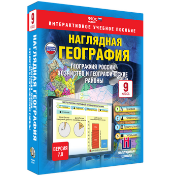 Наглядная география. География России. Хозяйство и географические районы. 9 класс