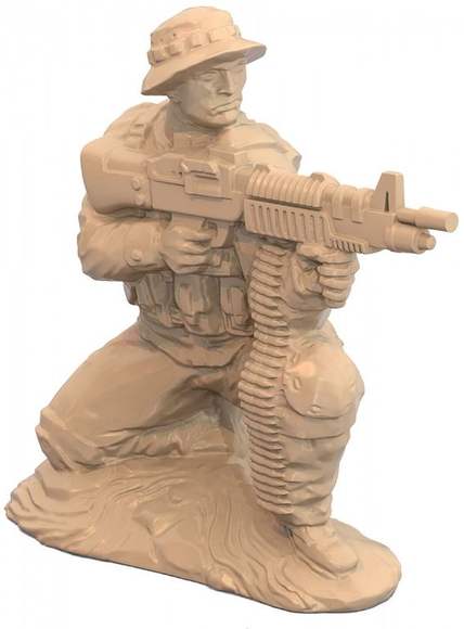 Солдаты "Морские котики" США (1 шт. в пакете: стрелок из автомата или пулеметчик в ассорт.)