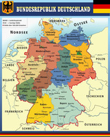 Стенд Карта Республики Германии, 0,8x1 м, без карманов